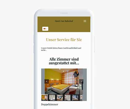 Hotel Buchungsseite